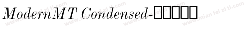 ModernMT Condensed字体转换